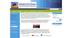Desktop Screenshot of abbottspropower.com