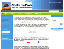 Tablet Screenshot of abbottspropower.com